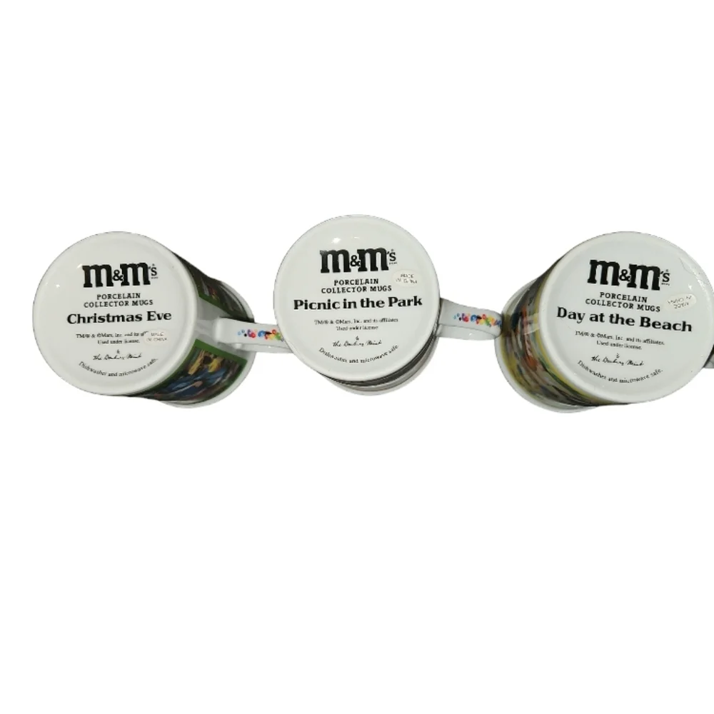 12PC Danbury Mint M&M's Porcelain Collector Mugs Complete Set - Picture 5 of 9